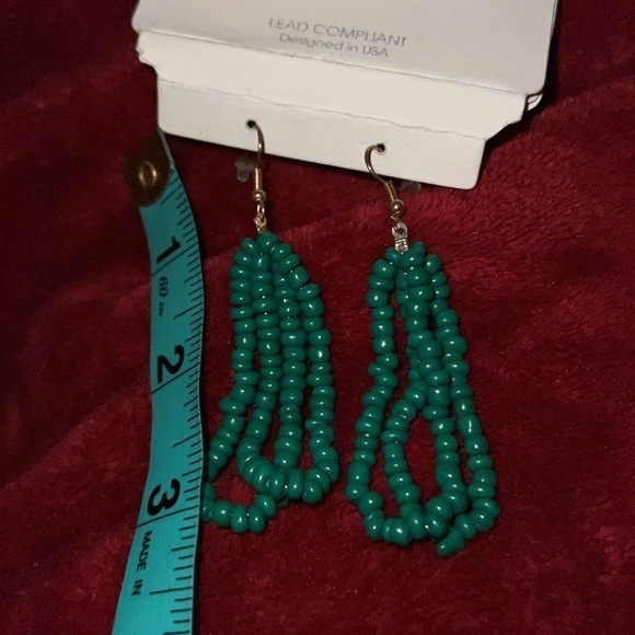 Core Bohemian Turquoise dangle  earrings - Picture 5 of 6